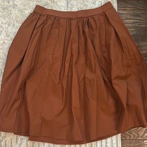 Sold—Uniqlo Burnt Orange midi skirt
